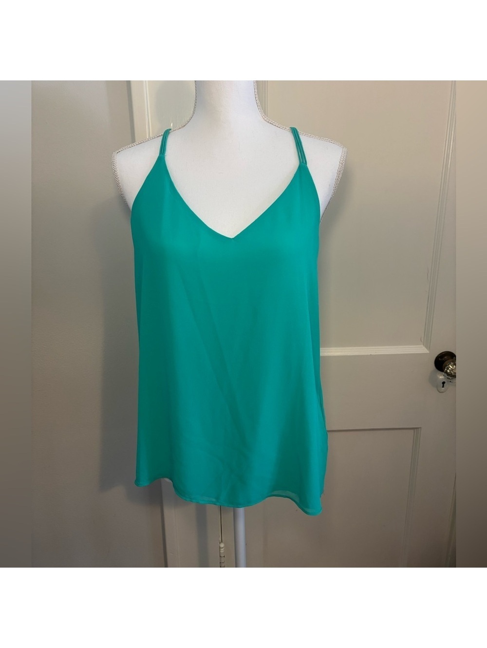 Naked Zebra Green Sleeveless Top